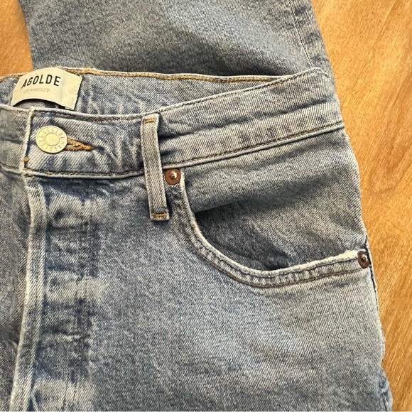 Agolde Riley High Rise Straight Crop 28 - Picture 7 of 12